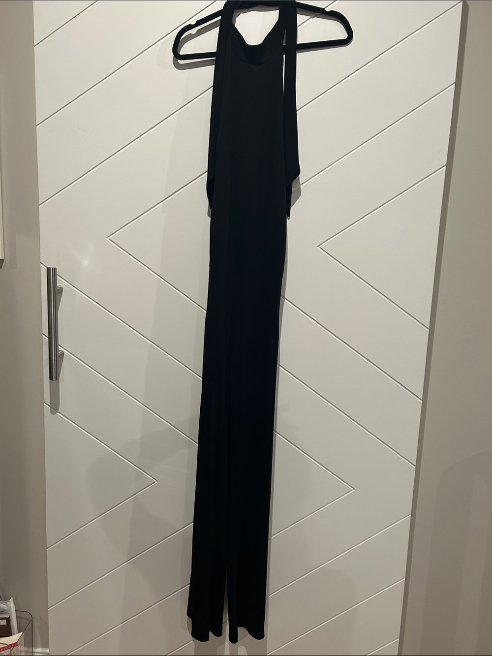 Black Halter Maxi pants suit